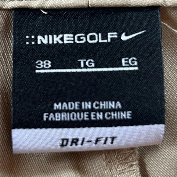 Nike Golf Dri Fit Khaki Shorts Size 38 - Picture 5 of 6